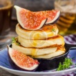 Cornmeal Crepes with Figs and Pears