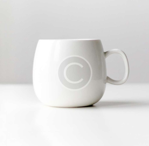 Simple Pure Porcelain Coffee Mug