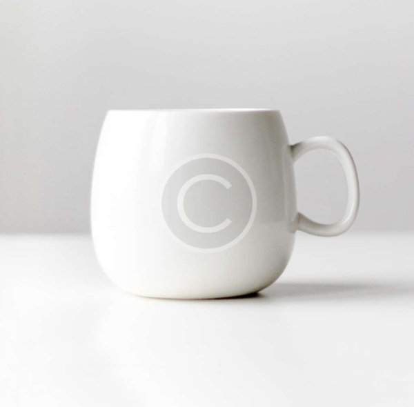 Simple Pure Porcelain Coffee Mug